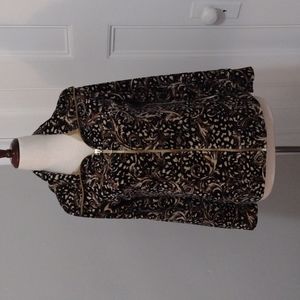 Karen Scott patterned zip up